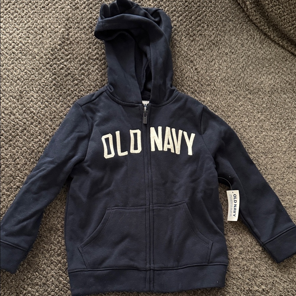 Old Navy Kids Dark Blue Zip-Up Hoodie